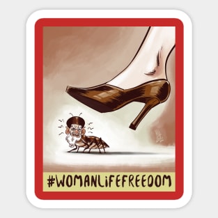 Woman life freedom Sticker